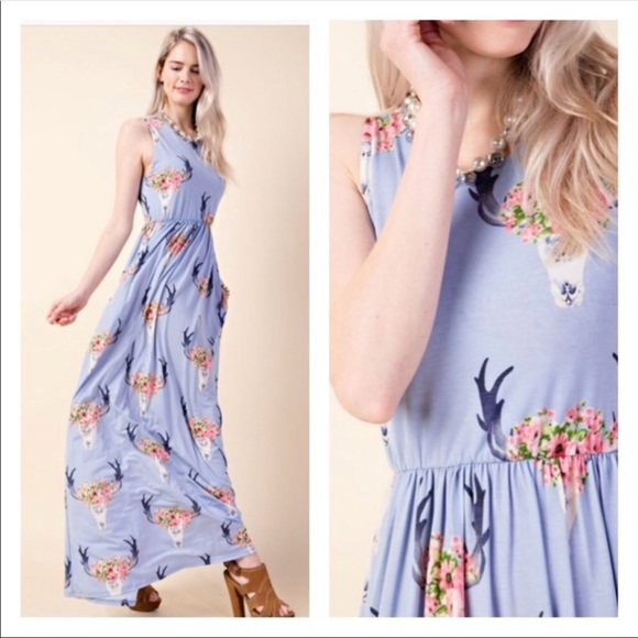 Bull head sleeveless maxi dress - Picture 2 of 3